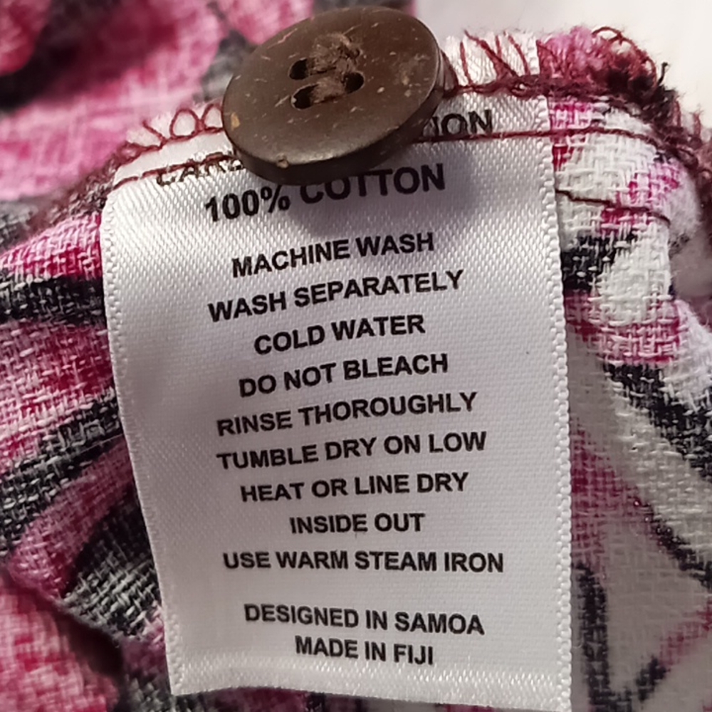 Tanoa Hawaiian Casual Button Up Shirt Men's Size L - Picture 9 of 16